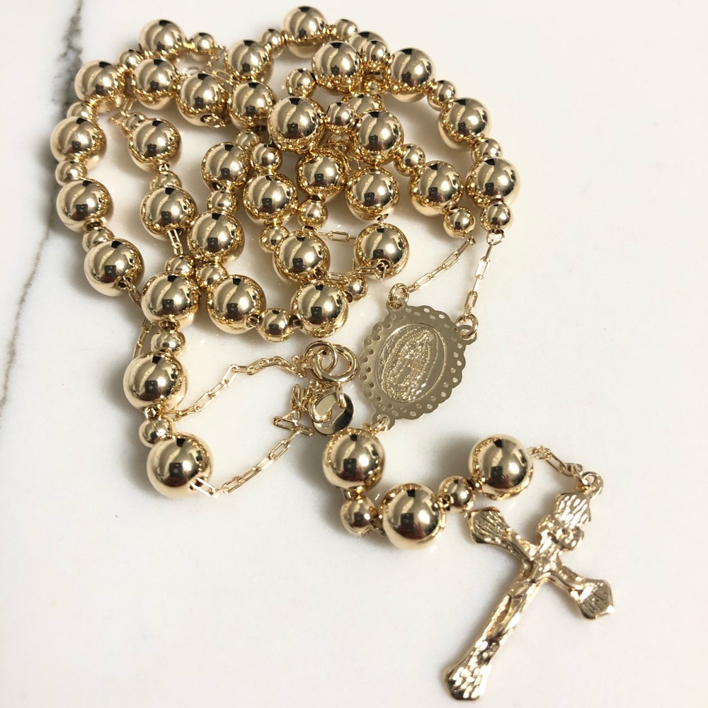 18k Gold Filled Rosary